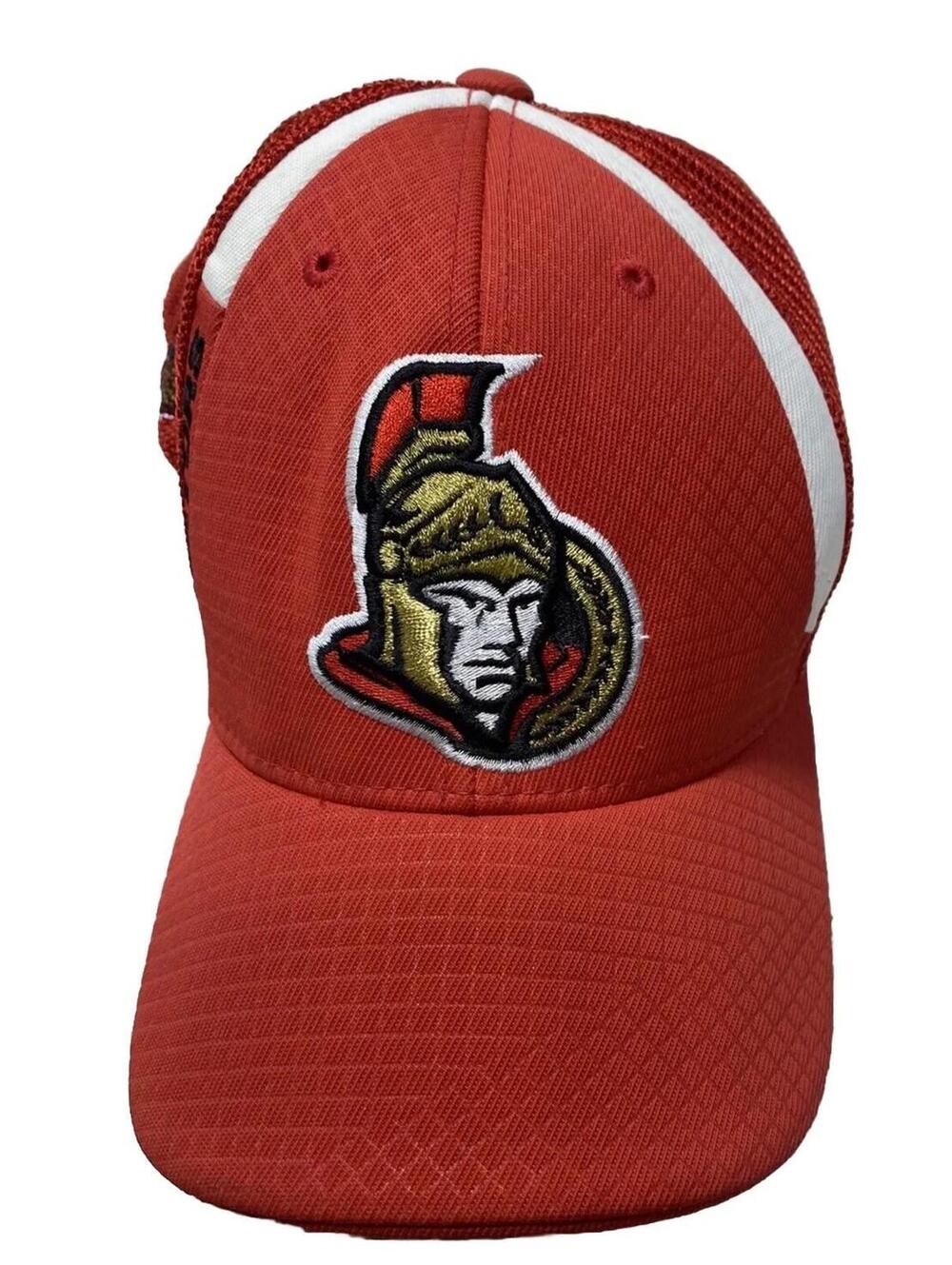 Reebok NHL Ottawa Senators Red Hockey Baseball Cap Good Used Condition
